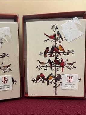 Metropolitan Museum of Art 30 Christmas Cards & Envelopes - Avian Espalier. NIB.